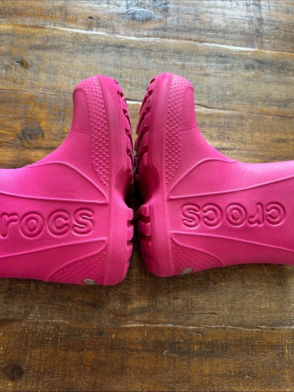 CROCS Kids Pink Waterproof Handle Rain Boots